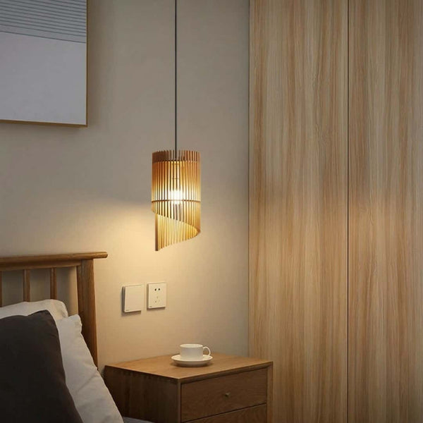 Japanese Style Wooden Chandelier