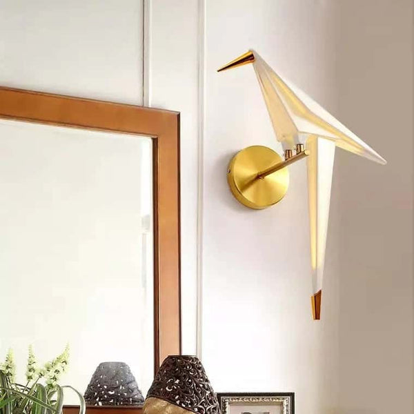 Origami Bird Wall Lamp
